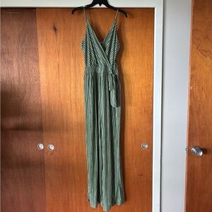 NWOT Baltic Born Zuri Tank Olive Striped Jumpsuit